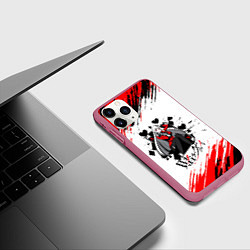 Чехол iPhone 11 Pro матовый Kakegurui Ририка Момобами Z, цвет: 3D-малиновый — фото 2