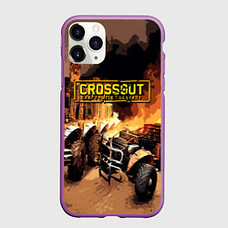 Чехол iPhone 11 Pro матовый Crossout Online, цвет: 3D-фиолетовый