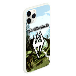 Чехол iPhone 11 Pro матовый The Elder Scrolls Skyrim, цвет: 3D-белый — фото 2