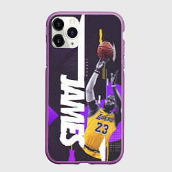 Чехол iPhone 11 Pro матовый Леброн