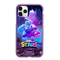 Чехол iPhone 11 Pro матовый Сквик Squeak Brawl Stars, цвет: 3D-фиолетовый