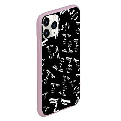 Чехол iPhone 11 Pro матовый Yaranaika face, цвет: 3D-розовый — фото 2