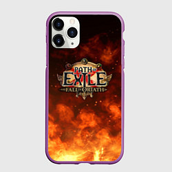Чехол iPhone 11 Pro матовый Path of Exile Logo Путь изгнанника Лого Z, цвет: 3D-фиолетовый