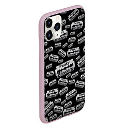 Чехол iPhone 11 Pro матовый Peaky Blinders Лезвие Паттерн, цвет: 3D-розовый — фото 2