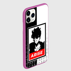 Чехол iPhone 11 Pro матовый СОН ДЖИН ВУ SOLO LEVELING, цвет: 3D-фиолетовый — фото 2