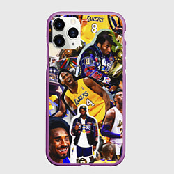 Чехол iPhone 11 Pro матовый КОБИ БРАЙАНТ KOBE BRYANT, цвет: 3D-фиолетовый