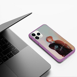 Чехол iPhone 11 Pro матовый SODA LUV, цвет: 3D-фиолетовый — фото 2