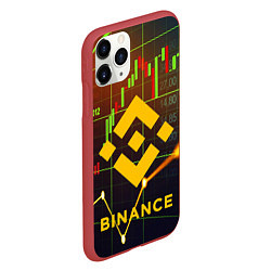 Чехол iPhone 11 Pro матовый BINANCE БИНАНС БАНАН, цвет: 3D-красный — фото 2