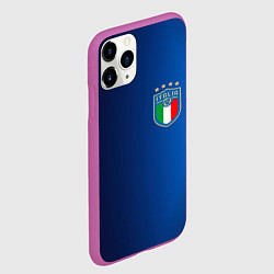 Чехол iPhone 11 Pro матовый Сборная Италии, цвет: 3D-фиолетовый — фото 2