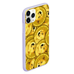 Чехол iPhone 11 Pro матовый DOGECOIN DOGE ДОГИКОИН, цвет: 3D-светло-сиреневый — фото 2