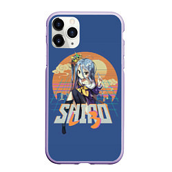 Чехол iPhone 11 Pro матовый Shiro princess, цвет: 3D-светло-сиреневый