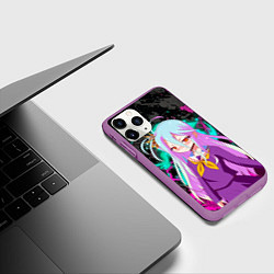 Чехол iPhone 11 Pro матовый Малышка Широ, цвет: 3D-фиолетовый — фото 2