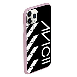 Чехол iPhone 11 Pro матовый AVICII ГЕОМЕТРИЯ, цвет: 3D-розовый — фото 2