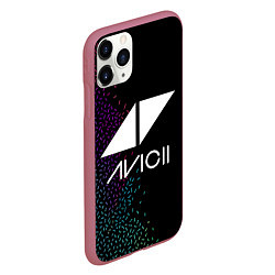 Чехол iPhone 11 Pro матовый AVICII RAIBOW STYLE, цвет: 3D-малиновый — фото 2