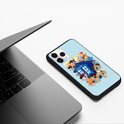 Чехол iPhone 11 Pro матовый My little pony x Doctor Who, цвет: 3D-черный — фото 2