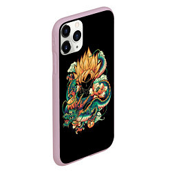 Чехол iPhone 11 Pro матовый Dragon Ball Retro Style, цвет: 3D-розовый — фото 2