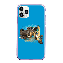 Чехол iPhone 11 Pro матовый My liitle Pony x Mad Max, цвет: 3D-светло-сиреневый