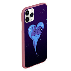 Чехол iPhone 11 Pro матовый Princess Luna, цвет: 3D-малиновый — фото 2