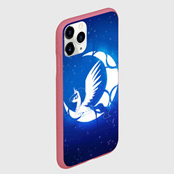 Чехол iPhone 11 Pro матовый Лунная пони, цвет: 3D-малиновый — фото 2