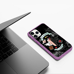 Чехол iPhone 11 Pro матовый Sides of Isaac, цвет: 3D-фиолетовый — фото 2