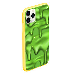 Чехол iPhone 11 Pro матовый Green Slime, цвет: 3D-желтый — фото 2