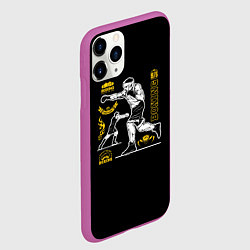 Чехол iPhone 11 Pro матовый BOXING, цвет: 3D-фиолетовый — фото 2