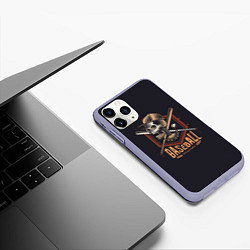 Чехол iPhone 11 Pro матовый BASEBALL, цвет: 3D-светло-сиреневый — фото 2