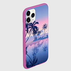 Чехол iPhone 11 Pro матовый Тихая заводь, цвет: 3D-фиолетовый — фото 2