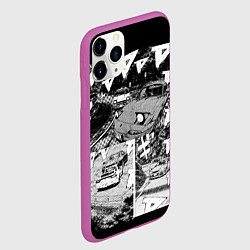 Чехол iPhone 11 Pro матовый Initial d, цвет: 3D-фиолетовый — фото 2