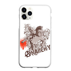 Чехол iPhone 11 Pro матовый АНГЕЛ АНАРХИИ, цвет: 3D-белый
