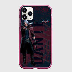 Чехол iPhone 11 Pro матовый Dante, цвет: 3D-малиновый