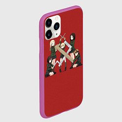 Чехол iPhone 11 Pro матовый Girls und Panzer Правда, цвет: 3D-фиолетовый — фото 2