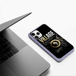 Чехол iPhone 11 Pro матовый Resident Evil: Village, цвет: 3D-светло-сиреневый — фото 2