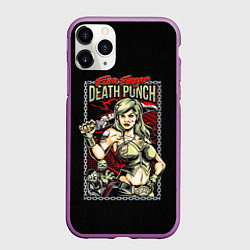Чехол iPhone 11 Pro матовый FFDP Girl, цвет: 3D-фиолетовый