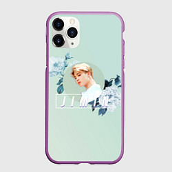 Чехол iPhone 11 Pro матовый Чимин в цветах, цвет: 3D-фиолетовый