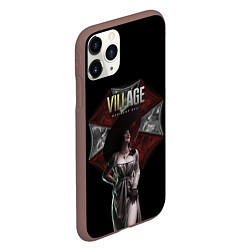 Чехол iPhone 11 Pro матовый Resident Evil Lady Dimitrescu, цвет: 3D-коричневый — фото 2