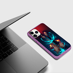 Чехол iPhone 11 Pro матовый Kamina & Simon, цвет: 3D-фиолетовый — фото 2