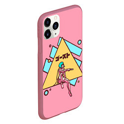 Чехол iPhone 11 Pro матовый Motoko Art, цвет: 3D-малиновый — фото 2