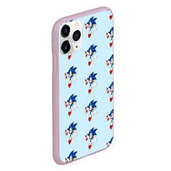 Чехол iPhone 11 Pro матовый Sonics dance, цвет: 3D-розовый — фото 2