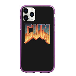 Чехол iPhone 11 Pro матовый Doom Gachi Remix, цвет: 3D-фиолетовый