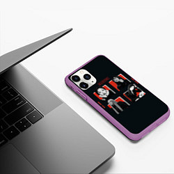 Чехол iPhone 11 Pro матовый BLACKPINK Red and black, цвет: 3D-фиолетовый — фото 2