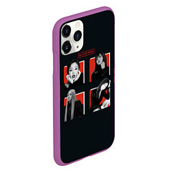 Чехол iPhone 11 Pro матовый BLACKPINK Red and black, цвет: 3D-фиолетовый — фото 2