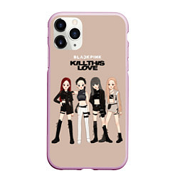 Чехол iPhone 11 Pro матовый Kill this love, цвет: 3D-розовый