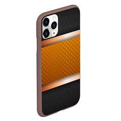 Чехол iPhone 11 Pro матовый 3d gold black, цвет: 3D-коричневый — фото 2