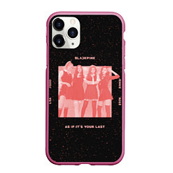 Чехол iPhone 11 Pro матовый Pink blank, цвет: 3D-малиновый