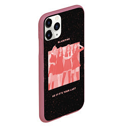 Чехол iPhone 11 Pro матовый Pink blank, цвет: 3D-малиновый — фото 2