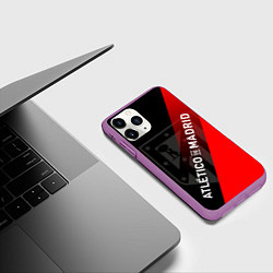 Чехол iPhone 11 Pro матовый АТЛЕТИКО МАДРИД ATLETICO, цвет: 3D-фиолетовый — фото 2