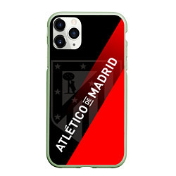 Чехол iPhone 11 Pro матовый АТЛЕТИКО МАДРИД ATLETICO, цвет: 3D-салатовый