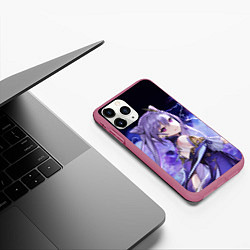 Чехол iPhone 11 Pro матовый КЭ ЦИН - Genshin Impact, цвет: 3D-малиновый — фото 2