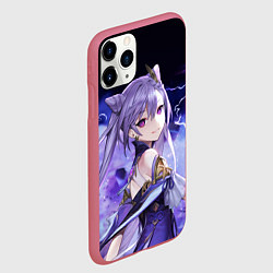 Чехол iPhone 11 Pro матовый КЭ ЦИН - Genshin Impact, цвет: 3D-малиновый — фото 2